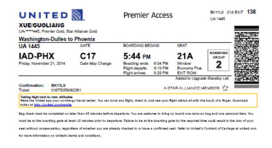 How to Get and Print Your United Airlines Boarding Pass - Book Your Holidays Trip, Flight Tickets GetYourAirTrip.com